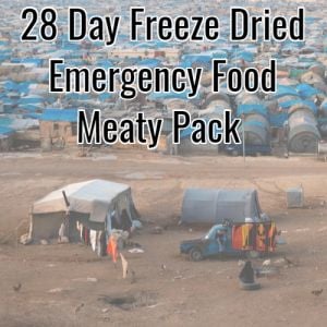 28 Day Freeze Dried Emergency Food Meaty Pack